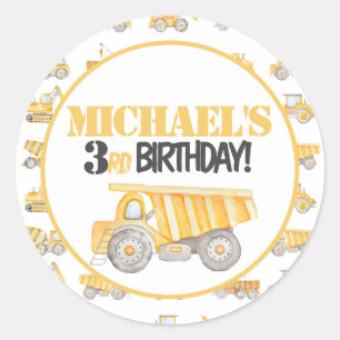 Stickers Étiquettes de la partie Camion de constru