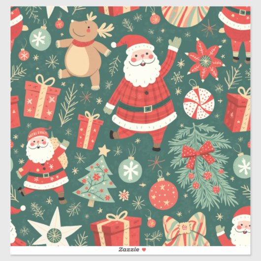 Stickers & Étiquettes de noël (Feuille)