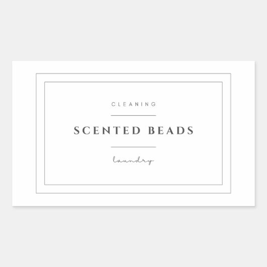 Stickers Étiquettes de perles parfumées de blanchi (Devant)