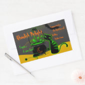 Stickers Étiquettes Ghoulish Green Halloween (Enveloppe)
