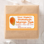 Stickers Étiquettes Mango Jam Canning Personnalisé (En situation)