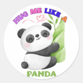 🐼 Stickers & Étiquettes - Me serrer comme un pand (Devant)