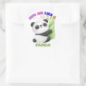 🐼 Stickers & Étiquettes - Me serrer comme un pand (Sac)