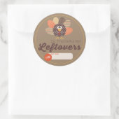 Stickers Étiquettes Thanksgiving Leftover (Sac)