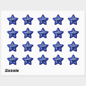 Stickers Etoile Bleue Pensante (Feuille)