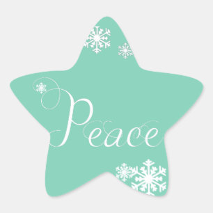 Stickers Étoile de Noël de la Paix