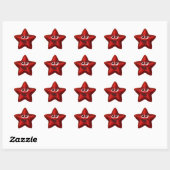 Stickers Étoile Rouge (Feuille)