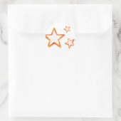 Stickers Etoiles Orange & Jaune (Sac)