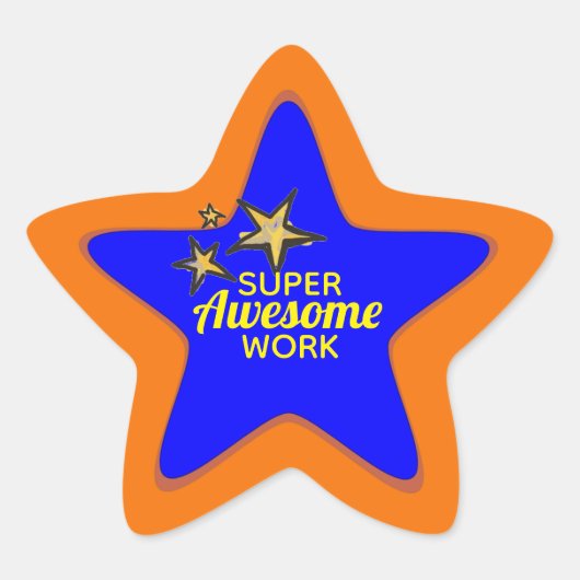 Stickers Étudiants de travail super génial (Devant)