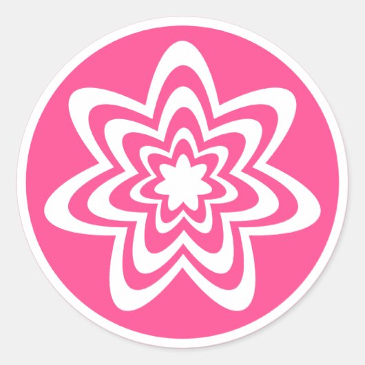 Stickers Explosion Florale, Rose (Devant)