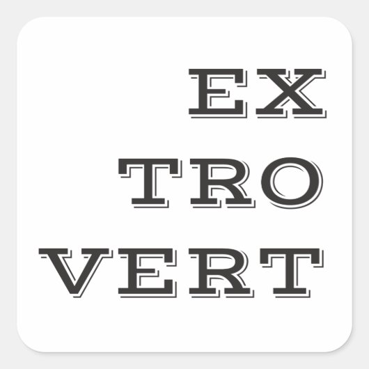 Stickers Extrovert (Devant)