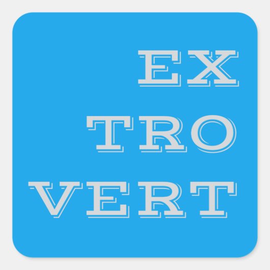 Stickers Extrovert Gris (Devant)