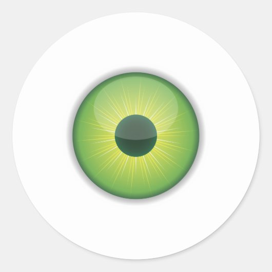Stickers Eyeball Round pour l'artisanat ou Hallowe (Devant)
