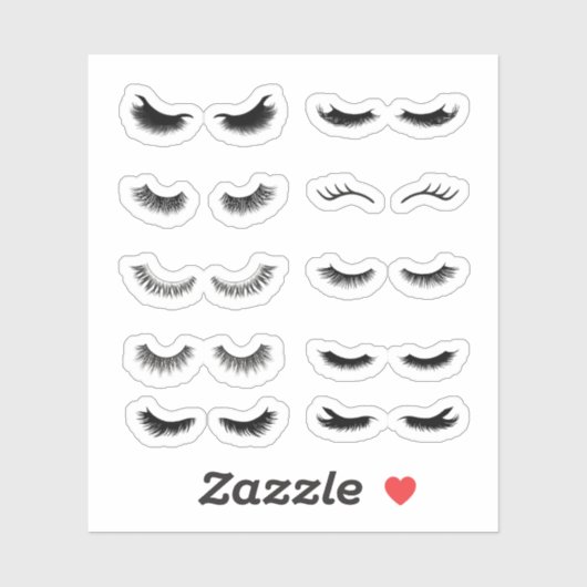 Stickers Eyelash (Feuille)