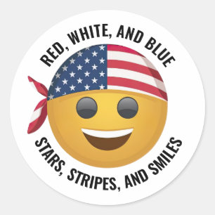 Stickers Face Emoji Américain