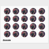 Stickers Fade to Black Round (Feuille)