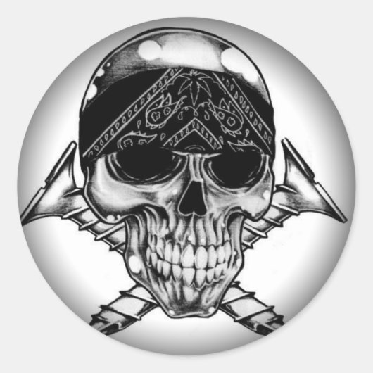 Stickers Fade to Black Round (Devant)