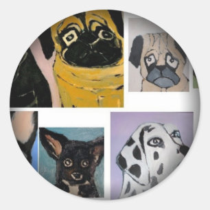 Stickers Fade to Black Round