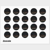 Stickers Fade to Black Round (Feuille)
