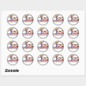 Stickers Fade to Black Round (Feuille)