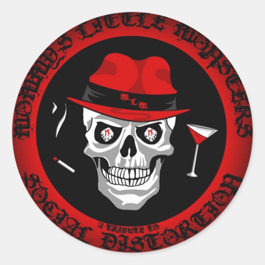 Stickers Fade to Black Round (Devant)