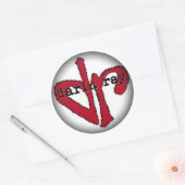 Stickers Fade to Black Round - Customisé (Enveloppe)