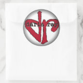 Stickers Fade to Black Round - Customisé (Sac)