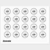 Stickers Fade to Black Round - Customisé (Feuille)