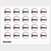 Stickers Fade to Black Round - Customisé (Feuille)