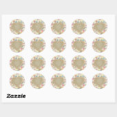 Stickers Faire-part de mariage d'impression de coe (Feuille)