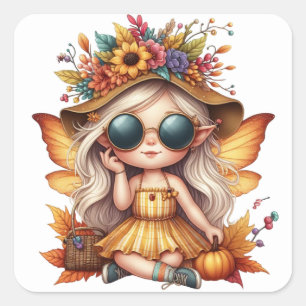 Stickers Fairy Cute Automne