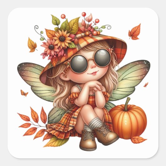 Stickers Fairy Cute Automne (Devant)