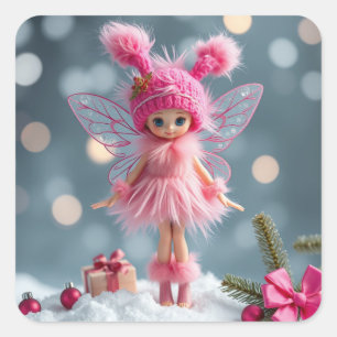 Stickers Fairy d'hiver mignons