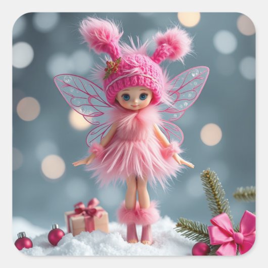 Stickers Fairy d'hiver mignons (Devant)