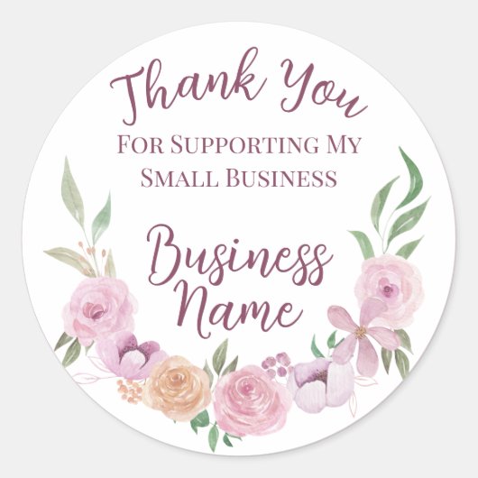 Stickers Fairytale Floral Small Business (Devant)