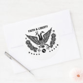 Stickers Faith & Liberty (Enveloppe)