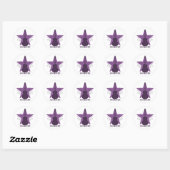 Stickers Fancy Guitar Star Swils, Violet (Feuille)