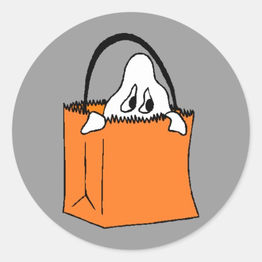 Stickers Fantôme dans le sac (Devant)
