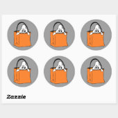 Stickers Fantôme dans le sac (Feuille)