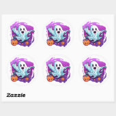 Stickers fantômes d'Halloween (Feuille)