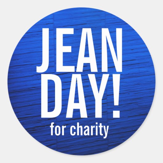 Stickers Faux Blue Texture Jean Day (Devant)
