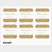 Stickers Faux Gold Parties scintillant Mariage Mer (Feuille)