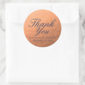 Stickers Faux Merci Cuivre Favoriser (Sac)