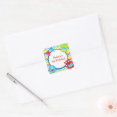 Stickers Faveur anniversaire Monster (Enveloppe)