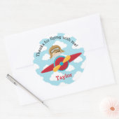 Stickers Faveur Avion Garçons Pilote Anniversaire (Enveloppe)