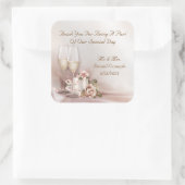 Stickers Faveur Mariage Gâteau Champagne (Sac)