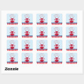 Stickers Faveur Nautique Crabe (Feuille)