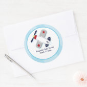 Stickers Faveur personnalisée Aviateur 3 pouces (Enveloppe)