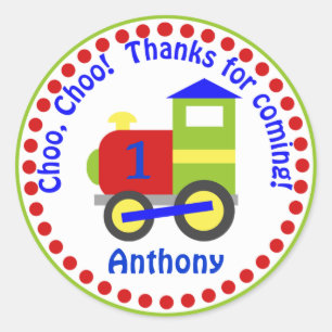 Stickers Faveur Train Choo Choo