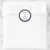 Stickers Favor 20 - 1,5" Profond pourpre Damask (Sac)